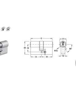 RUỘT KHÓA 2 ĐẦU CHÌA,CHÌA CHỦ_EM 916.96.002