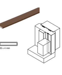 ĐỆM CỬA CHỐNG CHÁY 20/2100MM DB 950.11.041