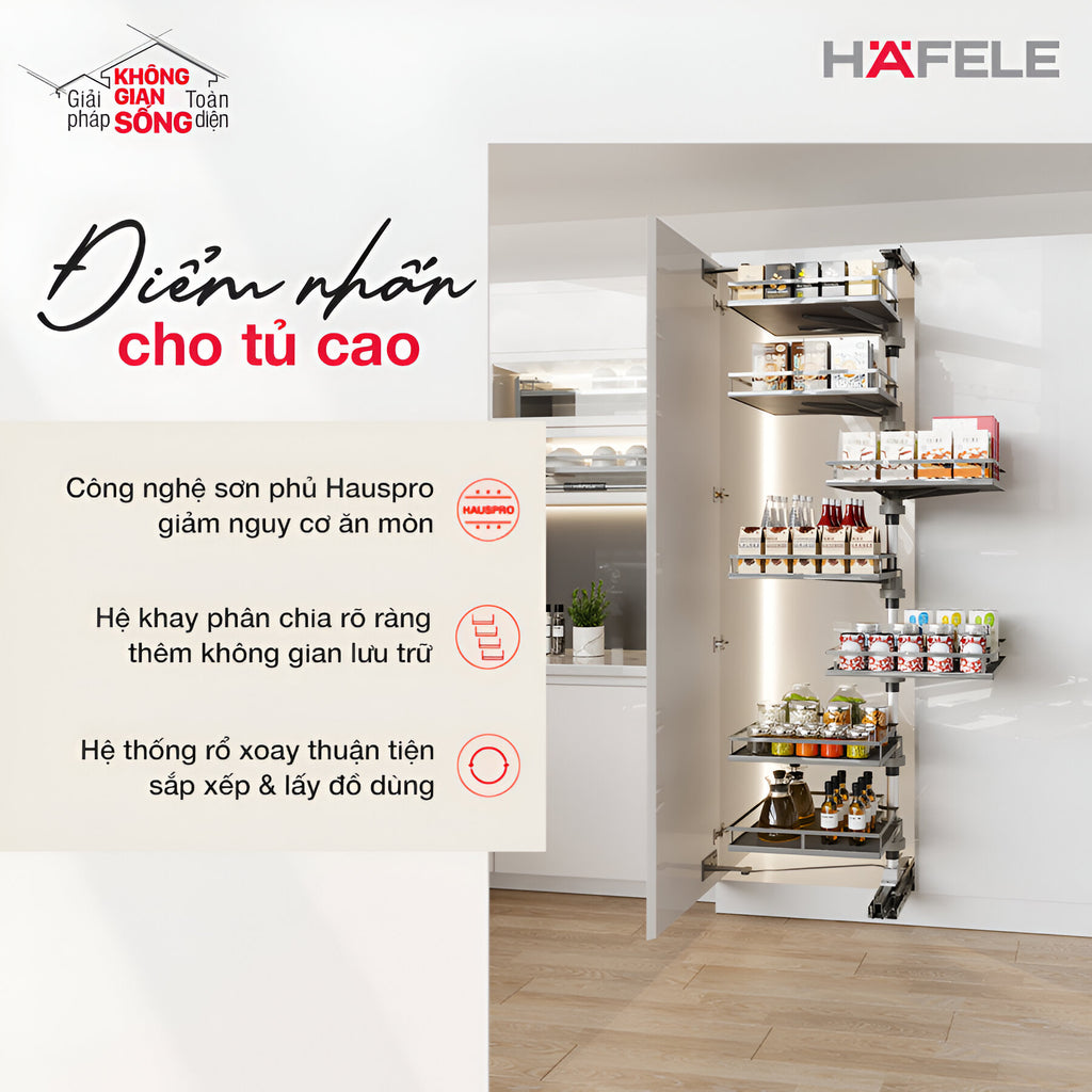 Phụ kiện tủ bếp Hafele Phụ kiện tủ bếp Hafele
