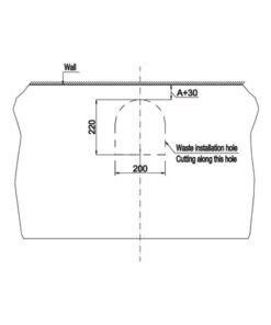 Chậu sứ đặt bàn Hafele - Sapporo 500