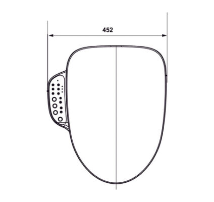 Nắp bồn điện tử thân V Hafele SENSE-Ä GEN I