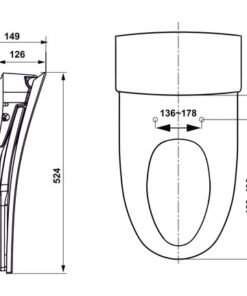 Nắp bồn điện tử thân V Hafele SENSE-Ä GEN I